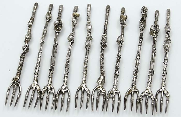 Gorham antique sterling silver bluepoint forks